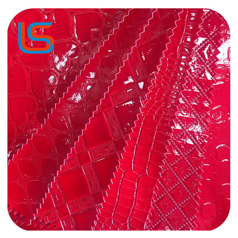 ls00005 Premium High-Shine PVC Luggage Leather - Glossy Surface, Color Customizable & Tailored Thickness
