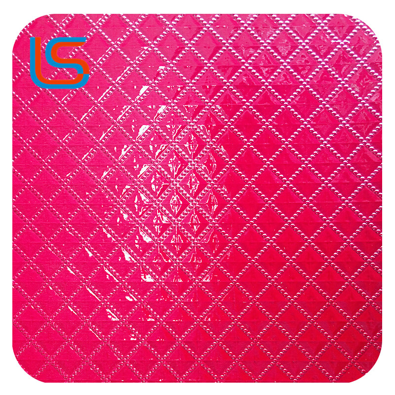 ls00005 Premium High-Shine PVC Luggage Leather - Glossy Surface, Color Customizable & Tailored Thickness