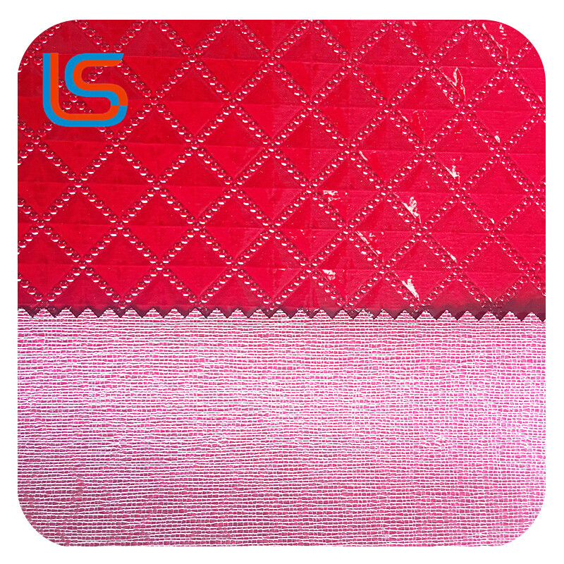 ls00005 Premium High-Shine PVC Luggage Leather - Glossy Surface, Color Customizable & Tailored Thickness