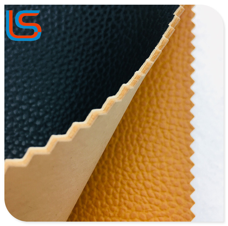 ls00010 PVC Faux Leather - Ultra-Smooth Surface, Canvas Backing, Ideal for Athletic Shoe Construction
