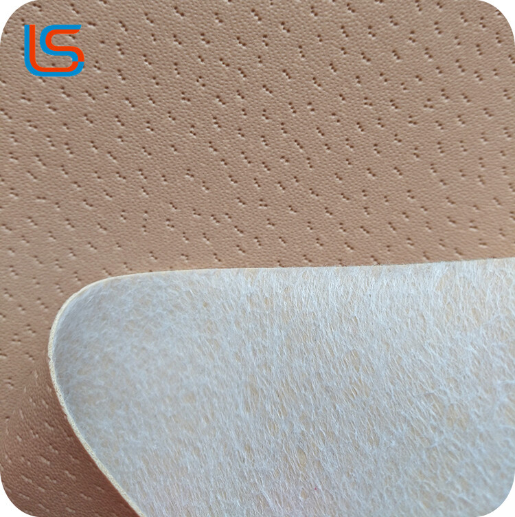 ls00016 High-Quality PVC Artificial Leather - Smooth Texture, Polyester Canvas Base, for Performance Footwear