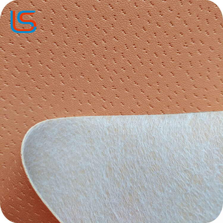 ls00016 High-Quality PVC Artificial Leather - Smooth Texture, Polyester Canvas Base, for Performance Footwear