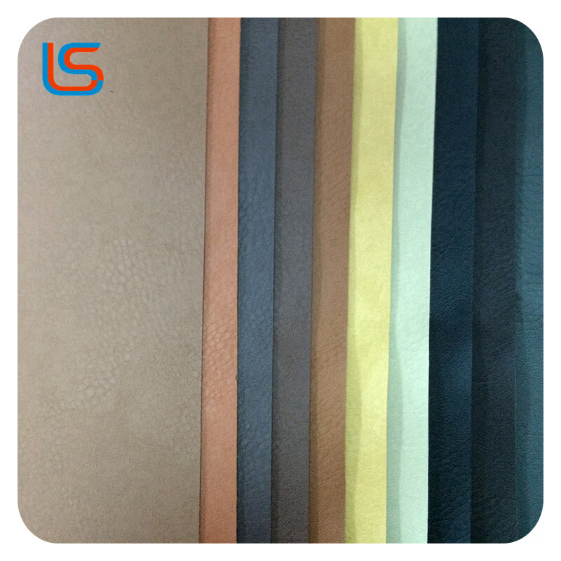 HC#A0042 Stunning Color- ImitatingWashed Distressed Leather! Decor/Sofa/Soft Pack Fleece Back - Vintage Chic PVC Leather