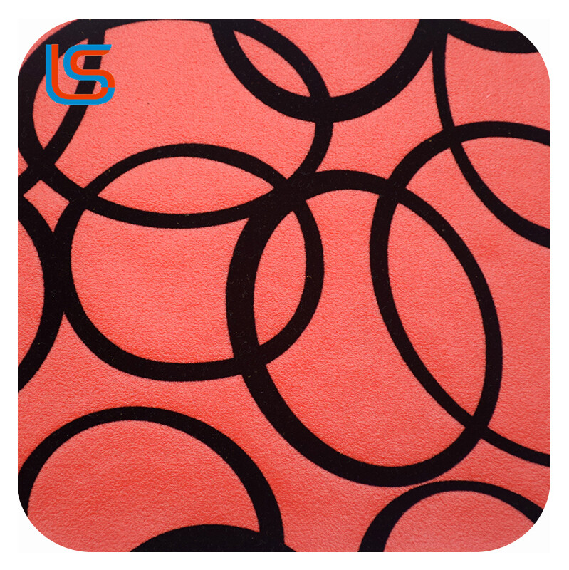 HC#B Surface Flocked PVC Leather - Soft-Textured Fleece Finish, Partial Flocking, Ideal for Packaging Applications