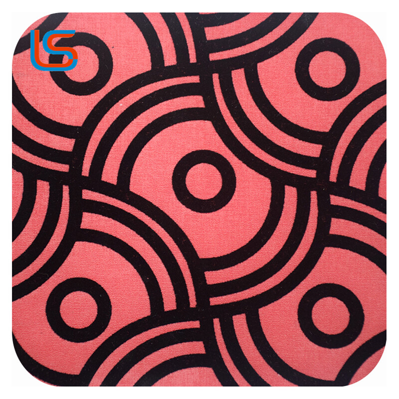 HC#B Surface Flocked PVC Leather - Soft-Textured Fleece Finish, Partial Flocking, Ideal for Packaging Applications