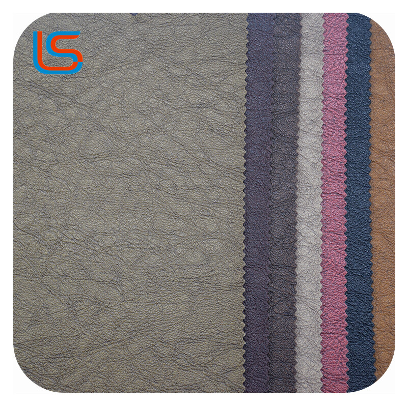 HC#K Stunning Weathered Leather for Sofa Decor - Fleece Backed Vintage Charm & Durability