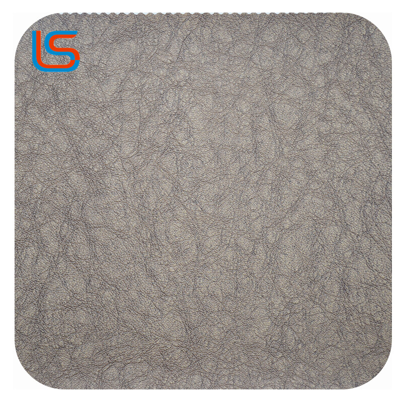 HC#K Stunning Weathered Leather for Sofa Decor - Fleece Backed Vintage Charm & Durability