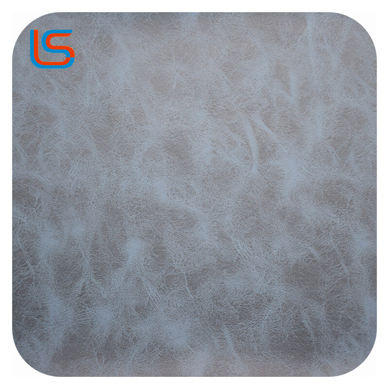 HC#M Weathered Surface Decorative Leather Sofa Soft Packing Fleece Backing Antique Style Sturdy