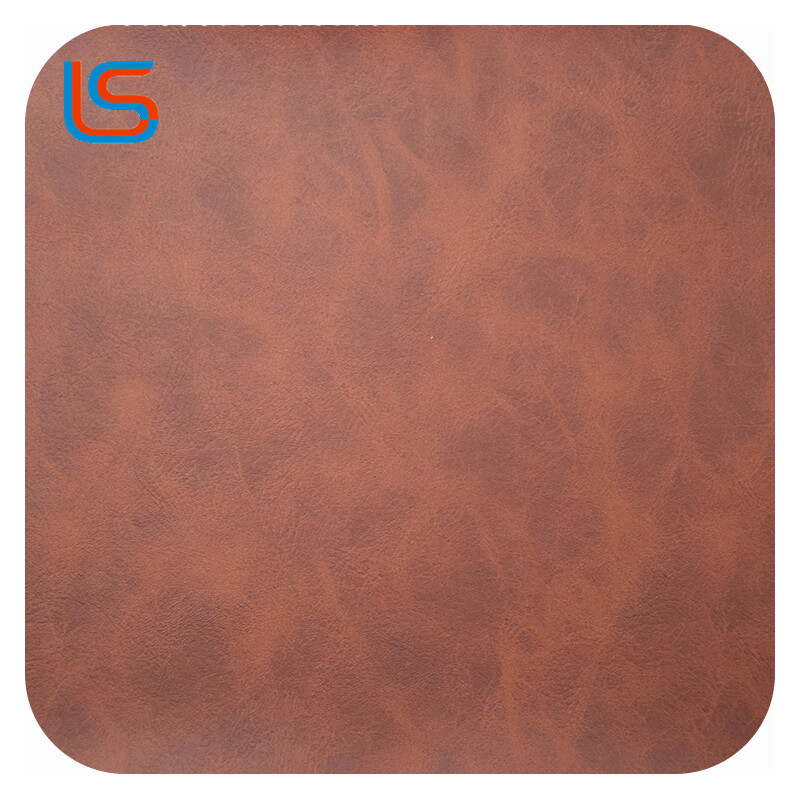 HC#M Weathered Surface Decorative Leather Sofa Soft Packing Fleece Backing Antique Style Sturdy