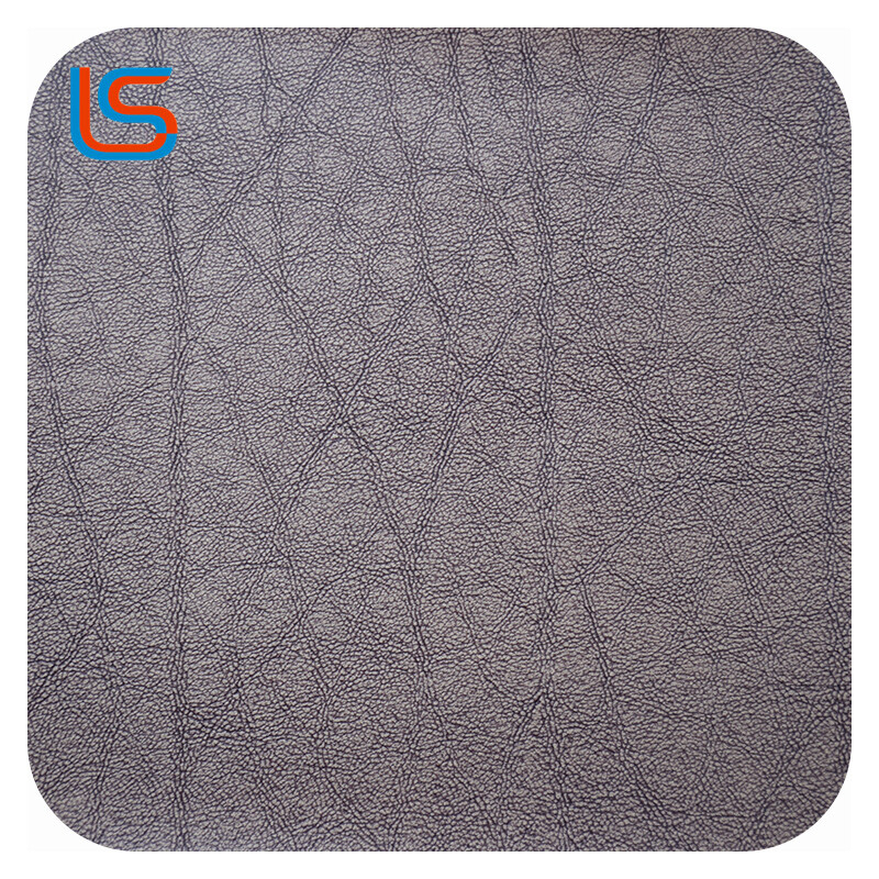 HC#O Aged Surface Decorative Artificial Leather Soft Packing Sofa Fleece Backing Retro Charm