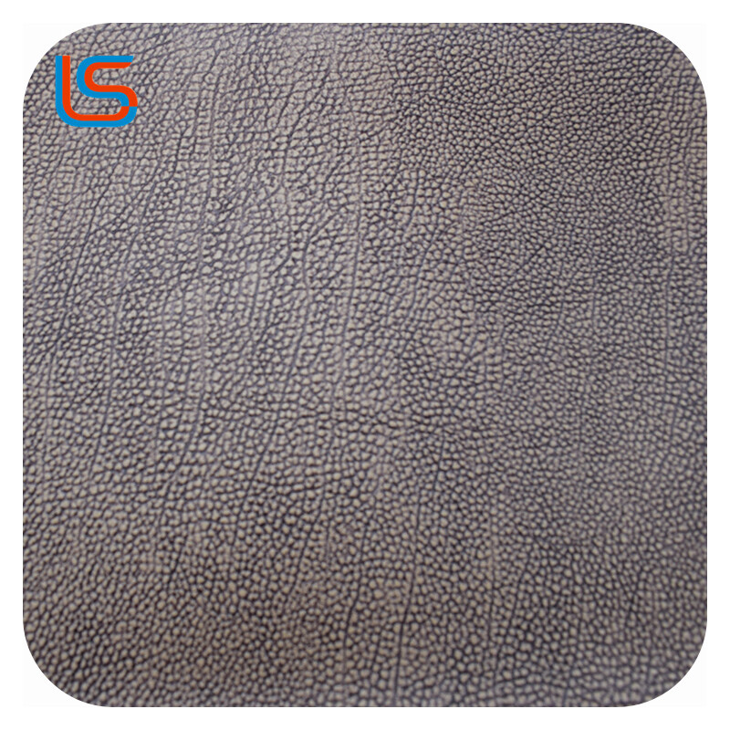 HC#S Distressed Surface Decorative Leather Sofa Soft Packing Fleece Backing Vintage Style Durable