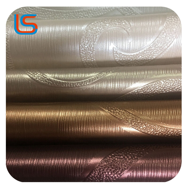 Lee#jml221-222-Opulent Pearlized Leather in Beige & Gold – Plush Decorative Fabric for Luxury Interiors