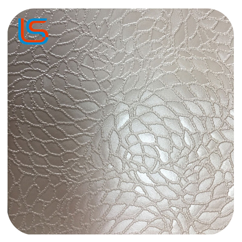 Lee#jml226-Luxury Soft Upholstery Leather – Pearl Beige & Golden Shimmer Decorative Fabric