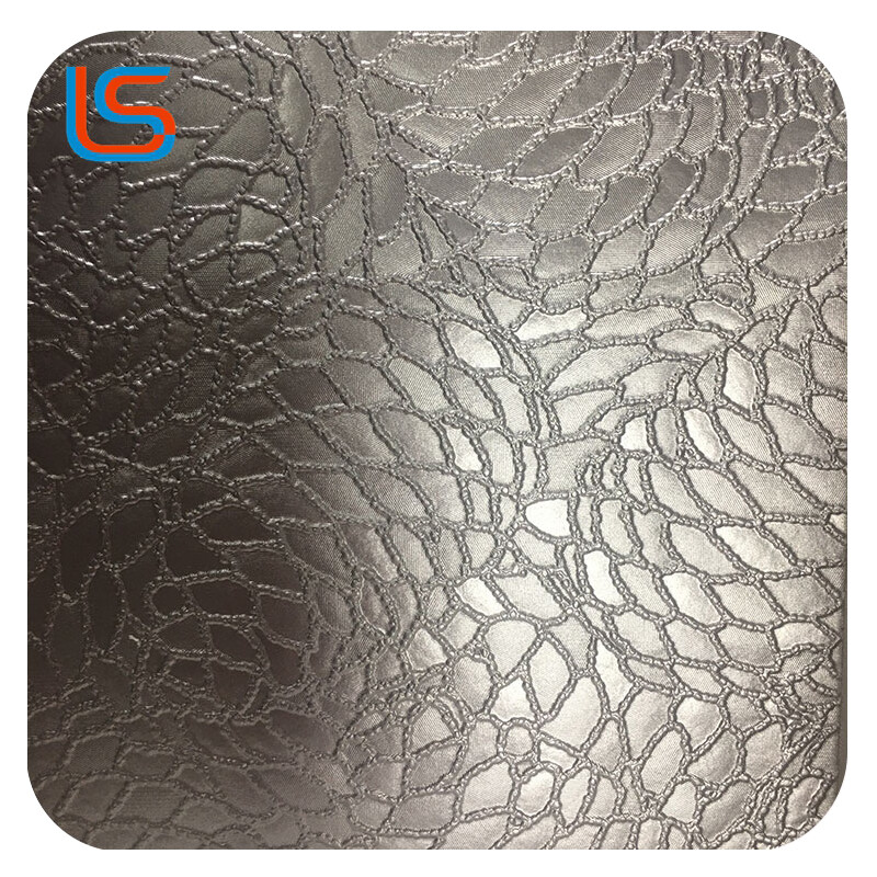 Lee#jml226-Luxury Soft Upholstery Leather – Pearl Beige & Golden Shimmer Decorative Fabric