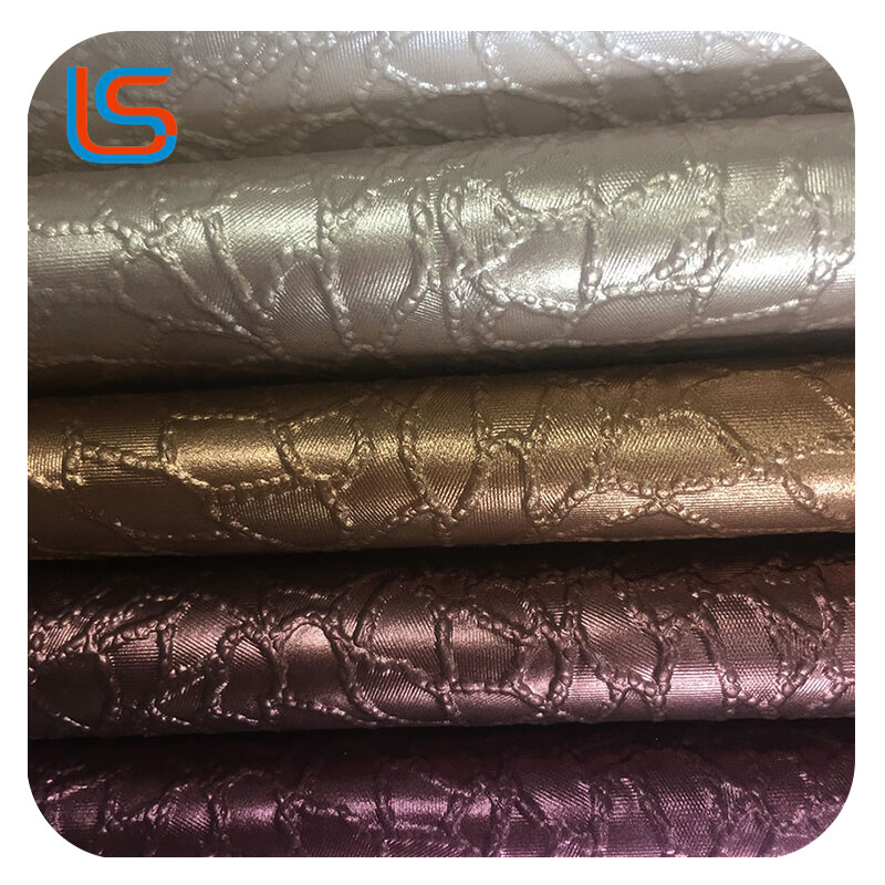 Lee#jml226-Luxury Soft Upholstery Leather – Pearl Beige & Golden Shimmer Decorative Fabric