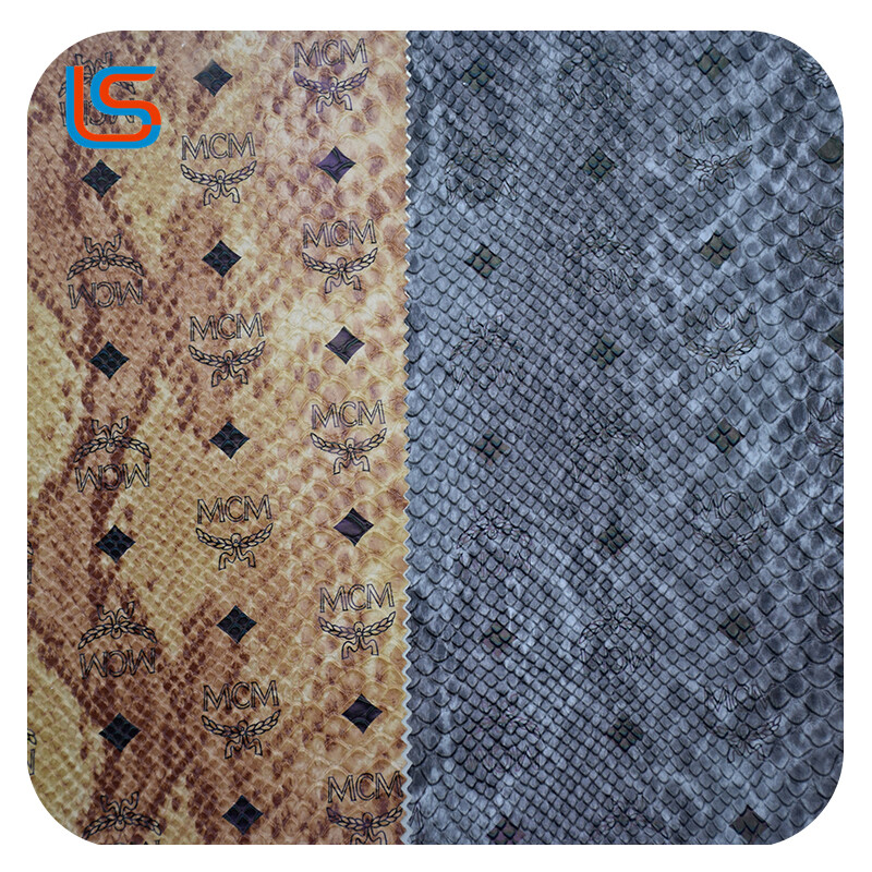 HC#transfer film003 PVC Faux Leather with Transfer Film - Diverse Designs, Tailorable for Tarp & Bag Leather