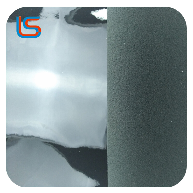 Pu mirror leather High-Gloss PU Mirror Artificial Leather - High Reflective, Smooth Elastic Surface & Crease-Resistant