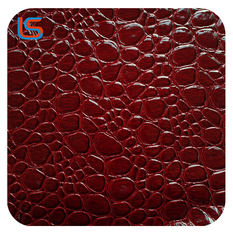 HD#GG001&002-High-Gloss Leather with Non-Woven Backing – Bubble, Snake Scale & Crocodile Textures