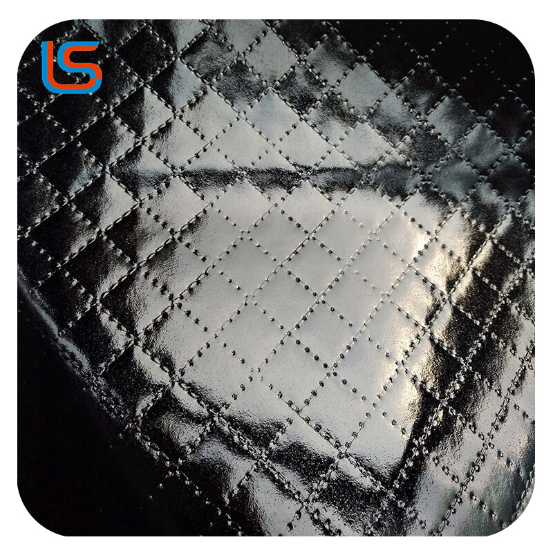 HD#GG003-Eco-Friendly High-Gloss Handbag Leather – Imitation Stitching & Crocodile Textures