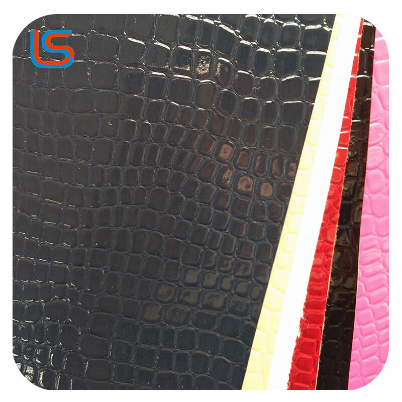 HD#GG003-Eco-Friendly High-Gloss Handbag Leather – Imitation Stitching & Crocodile Textures