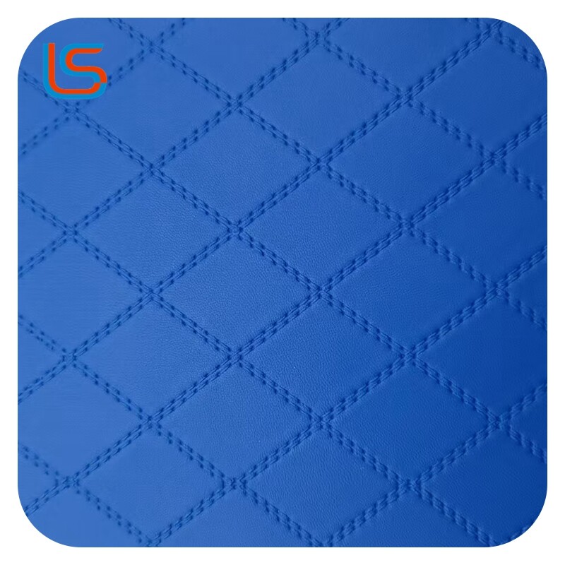 ZL#Z245 0.9MM 6.5M Fish Scale Backing PVC Artificial Leather for Sofa High Elasticity Abrasion Resistant