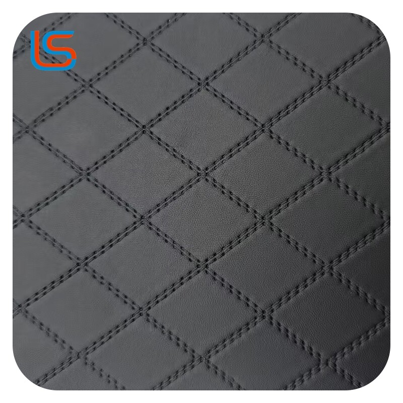 ZL#Z245 0.9MM 6.5M Fish Scale Backing PVC Artificial Leather for Sofa High Elasticity Abrasion Resistant