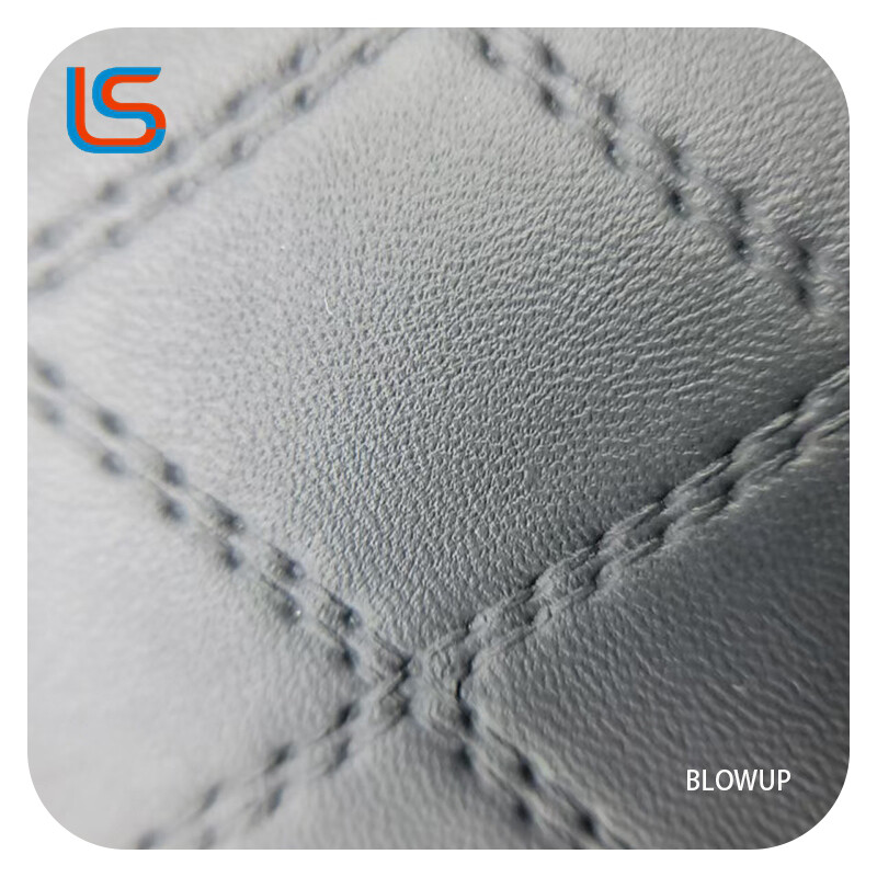 ZL#Z245 0.9MM 6.5M Fish Scale Backing PVC Artificial Leather for Sofa High Elasticity Abrasion Resistant
