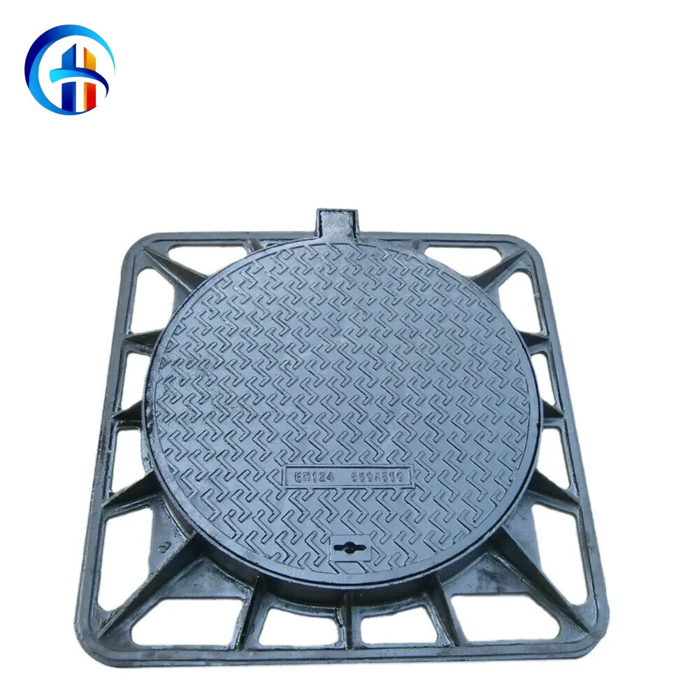 Cast Iron Manhole Cover Gully Sewer Drain Cover Flooring Grating Round Paving Sewer Manhole Cover