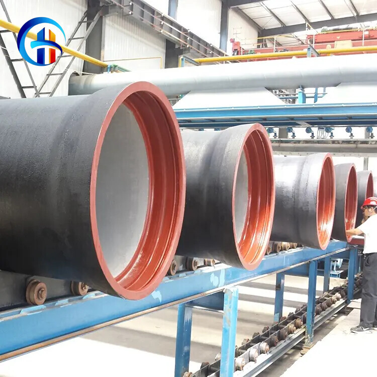 Wholesale Astm K7 K8 K9 100mm 200 250mm Dn125 Dn2200 Dn500 Dn 600 C40 Dn800 4 Inch Black Cast Ductile Iron Water Pipe Price