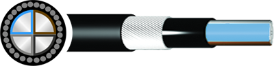 BS5467 Solid Aluminium Core Mains Cable - SWA, PVC, 1kV - 25mm to 300mm