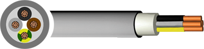 NYMJ Domestic & Industrial Cable - BS50265, PVC - 1.5mm to 16mm