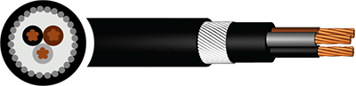 BS5467 Mains Cable - SWA, PVC, 1kV - 25mm to 400mm