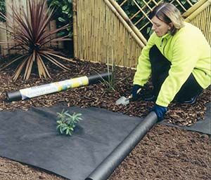 Non woven weed control fabric