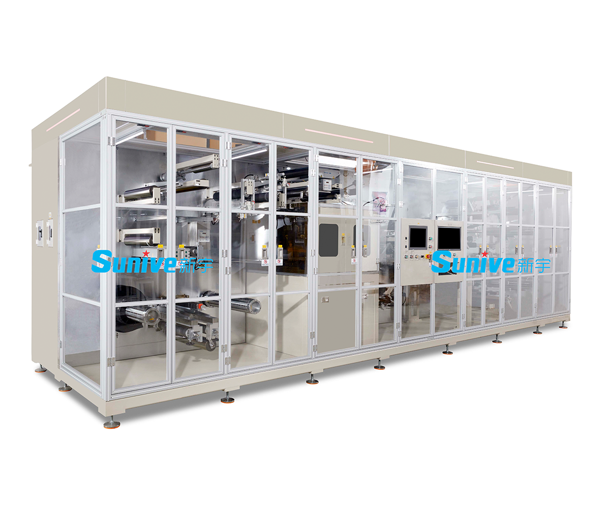 Multi-tabs Electrode die cutting and slitting machine