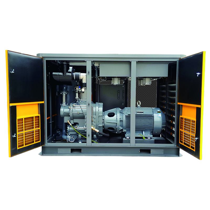 Two Stages Screw Air Compressors Low Power Consumption 