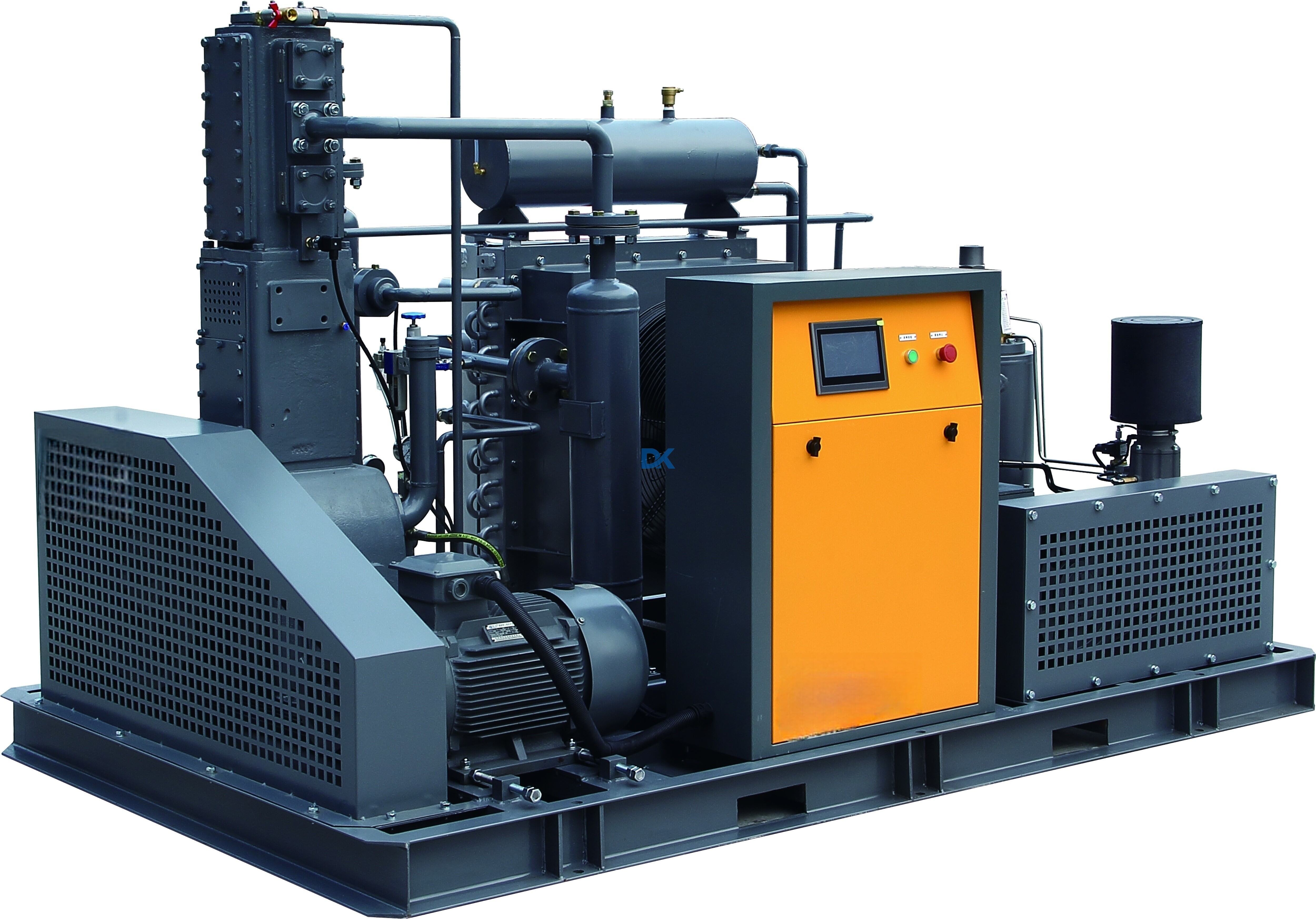 2.4-6m³/min Air Cooled Oilfree Piston Air Compressor 30bar 40bar For Drinking Water Production PET Bottle