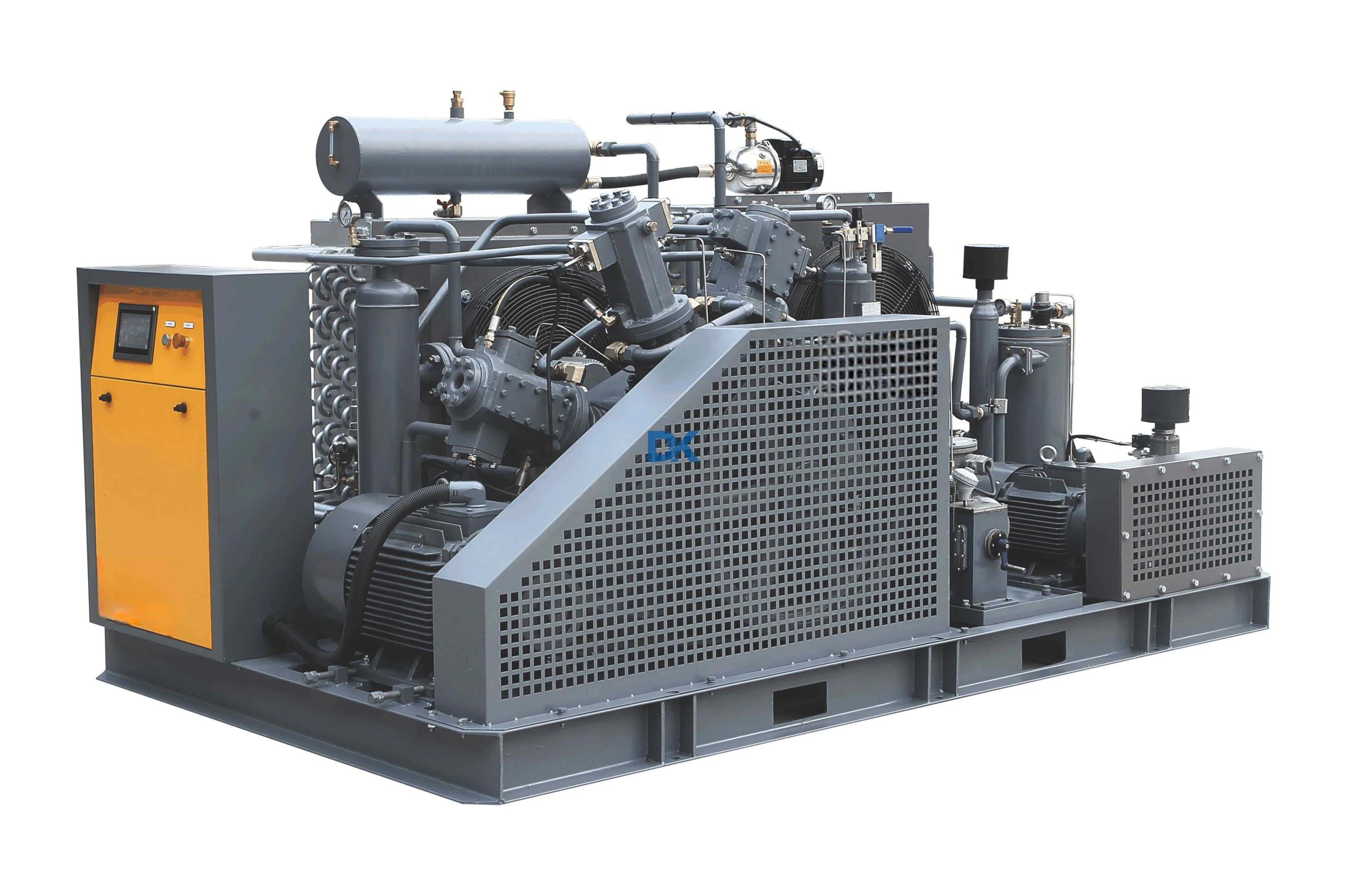 2.4-6m³/min Air Cooled Oilfree Piston Air Compressor 30bar 40bar For Drinking Water Production PET Bottle