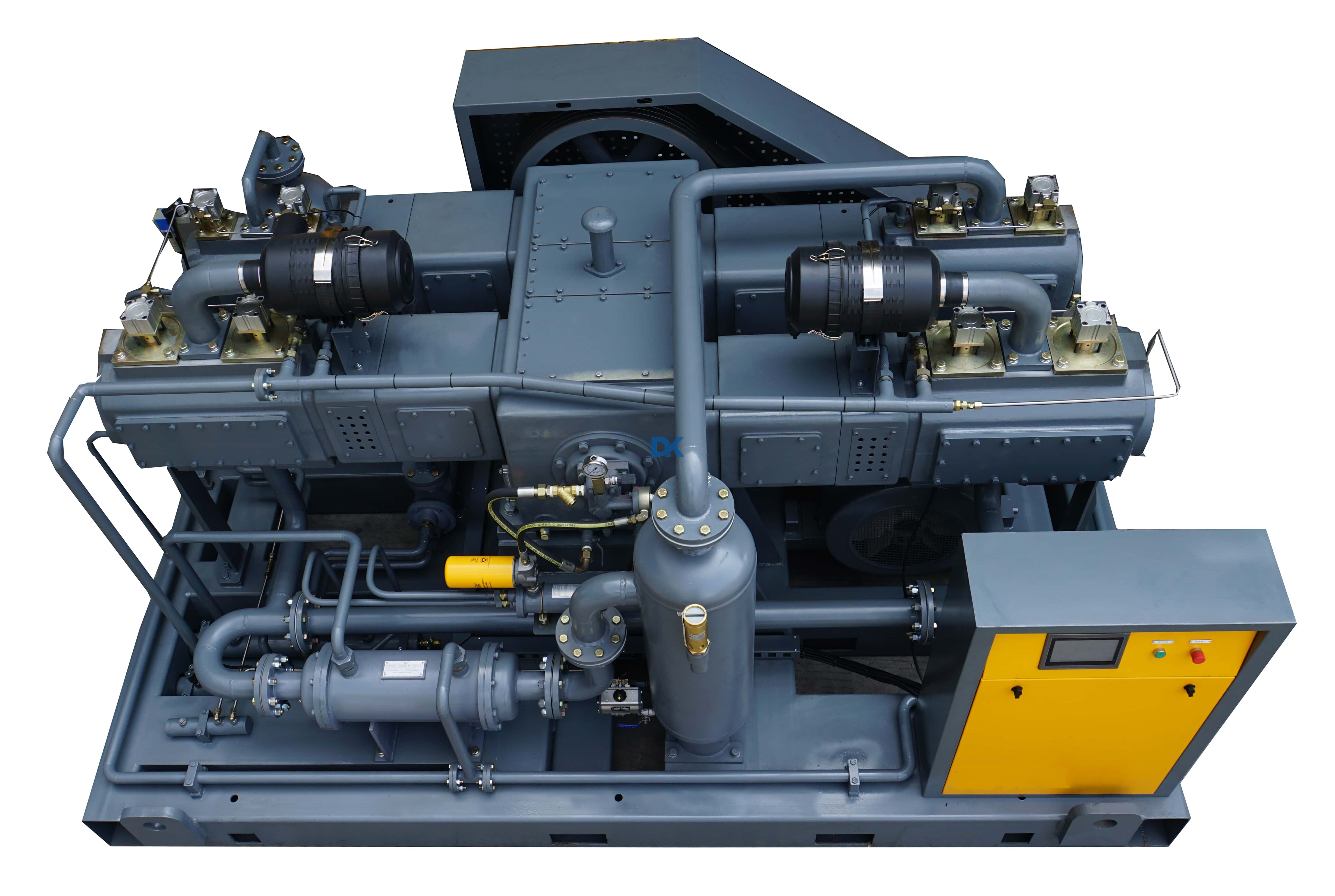 Absolute Pressure Oil-free Midium And High Pressure Air Compressor 30 bar 40 bar For Bottle Production 