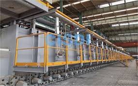 Heat treatment lines for thick plates