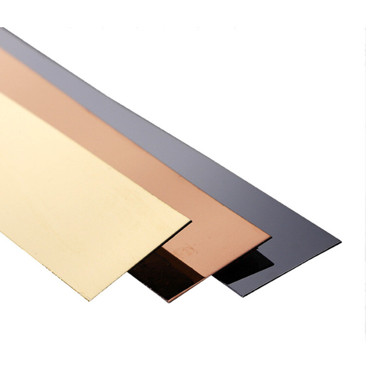 Stainless steel 201 decorative baseboard, 304 metal baseboard, thickened mirror wire drawing, labor and packaging materials