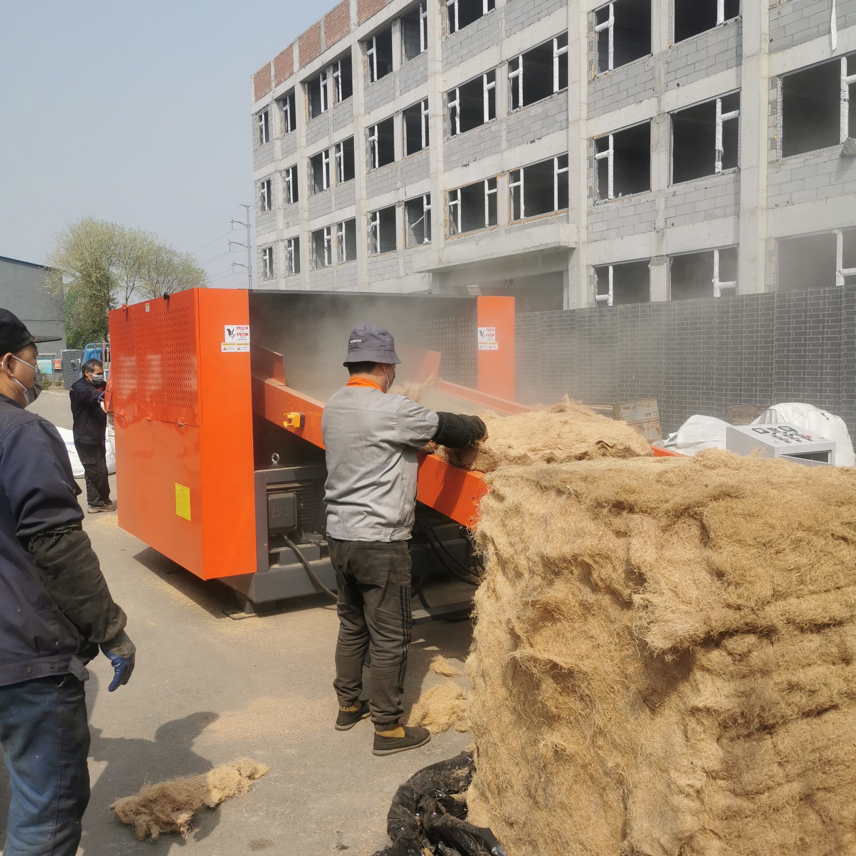 Indonesia Malaysia, Thailand EFB / Palm Fiber Cutting Machine Coconut Fiber shredder palm thread China factory suppiler 