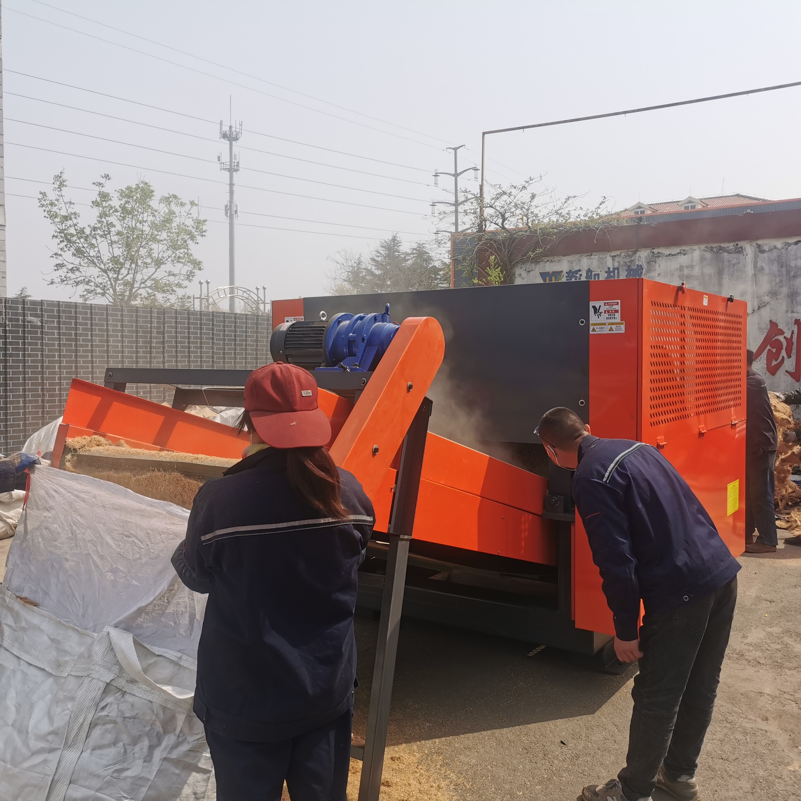 Indonesia Malaysia, Thailand EFB / Palm Fiber Cutting Machine Coconut Fiber shredder palm thread China factory suppiler 