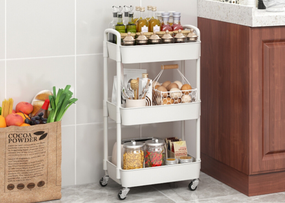 A new partner of convenient kitchen: the vitality of plastic storage car is on the line