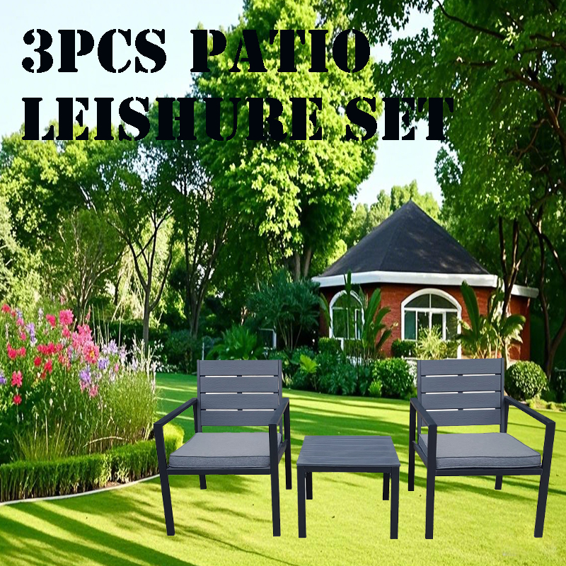 Yimire Modern Outdoor 3-Piece Patio Furniture Set Home & Garden Modern Sofa with Waterproof Cushions for Sale