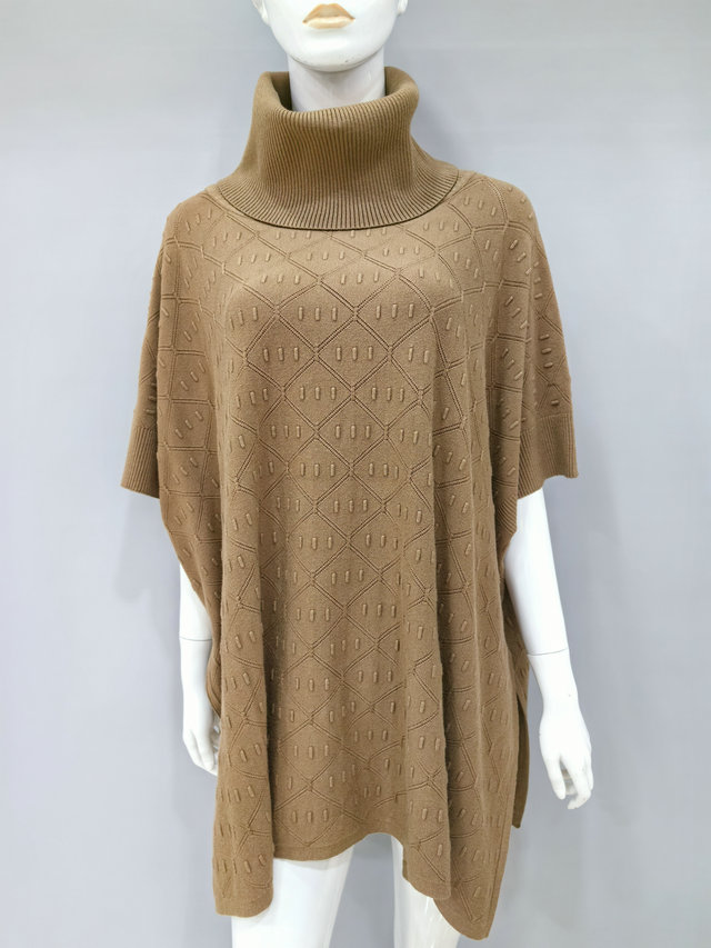 Loose fit high neck