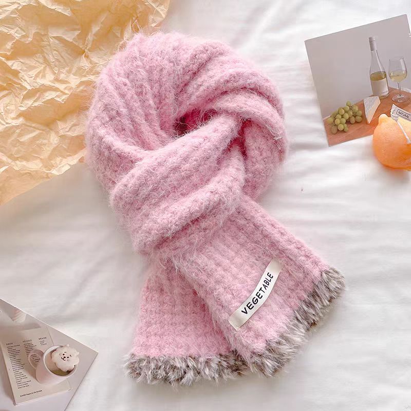 Women's thick needle scarf 