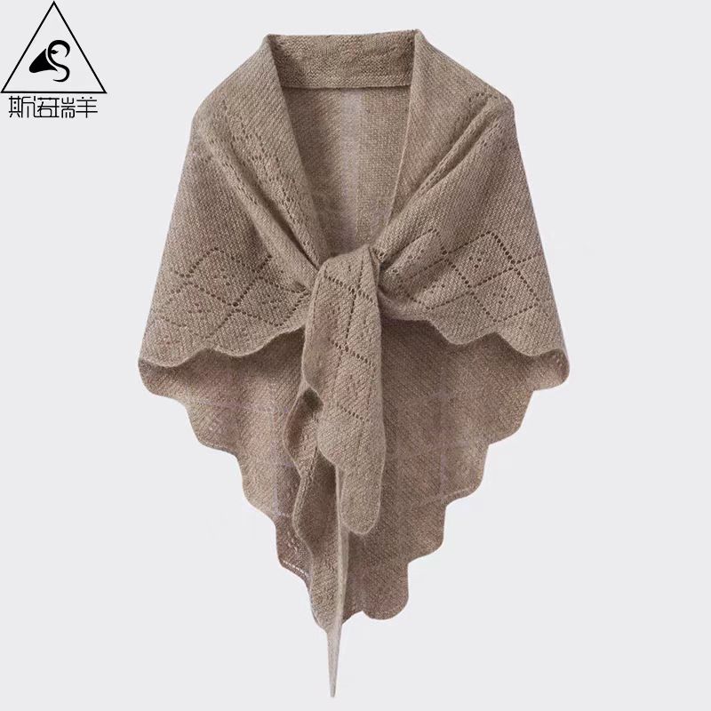 Women's knitted shawl scarf