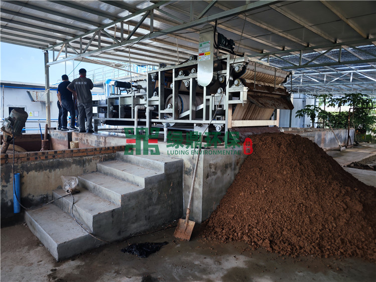 Application and practice of belt filter press - a new tool for sludge treatment in food processing plants