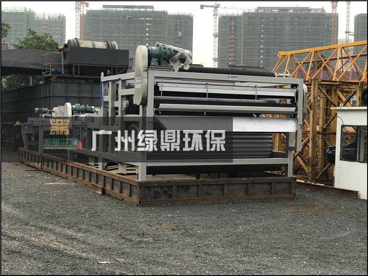 Concrete filter press_mixing station sewage slurry treatment project, a filter press solved the problem
