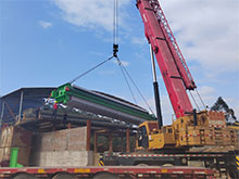 Plate and frame filter press treatment of yellow mud in sand making plant